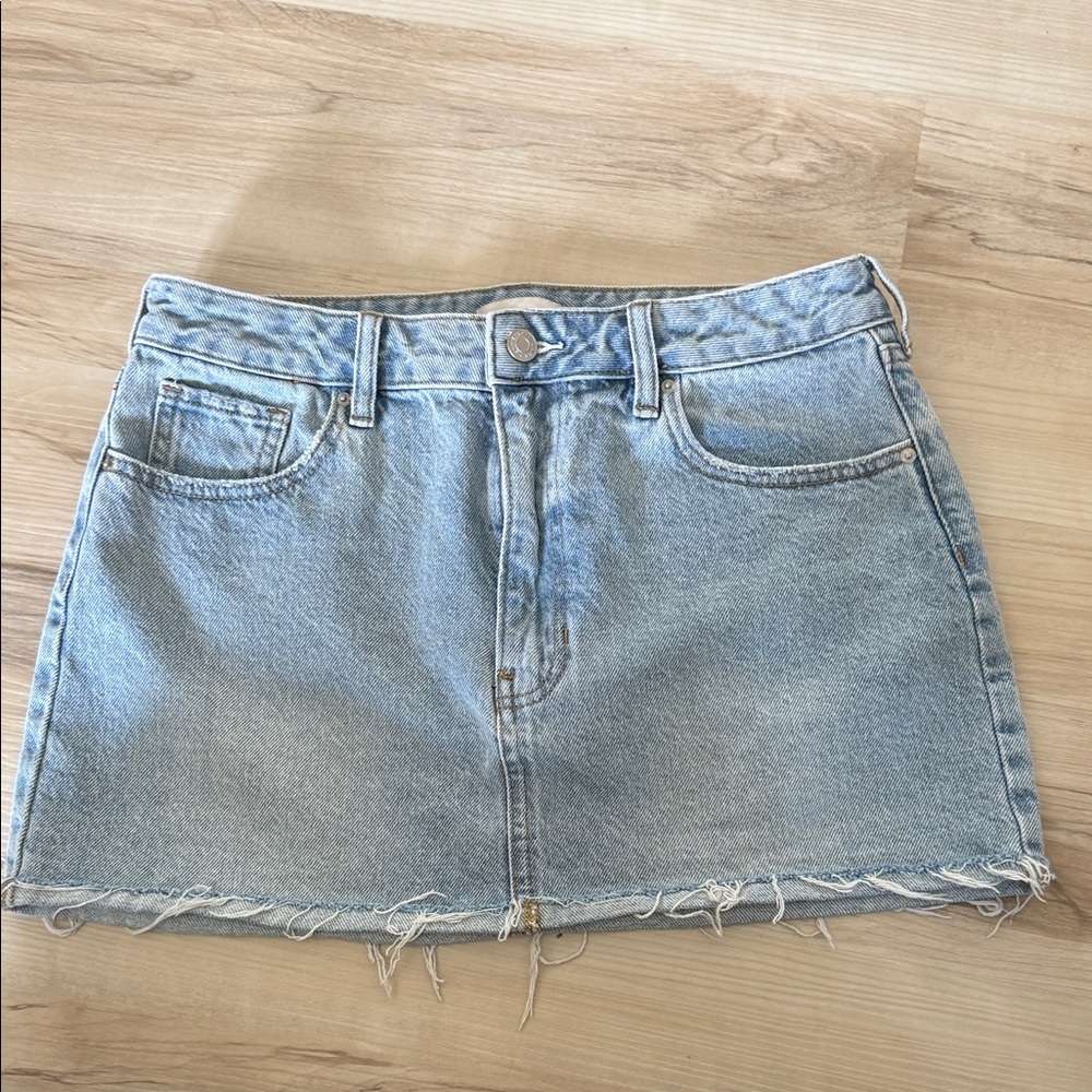 PacSun Light Blue Denim Mini Skirt